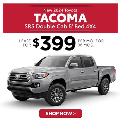 New 2024 Toyota Tacoma SR5 Double Cab 5' Bed 4X4