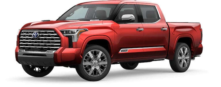 2022 Toyota Tundra Capstone in Supersonic Red | Vic Vaughan Toyota of Boerne in Boerne TX