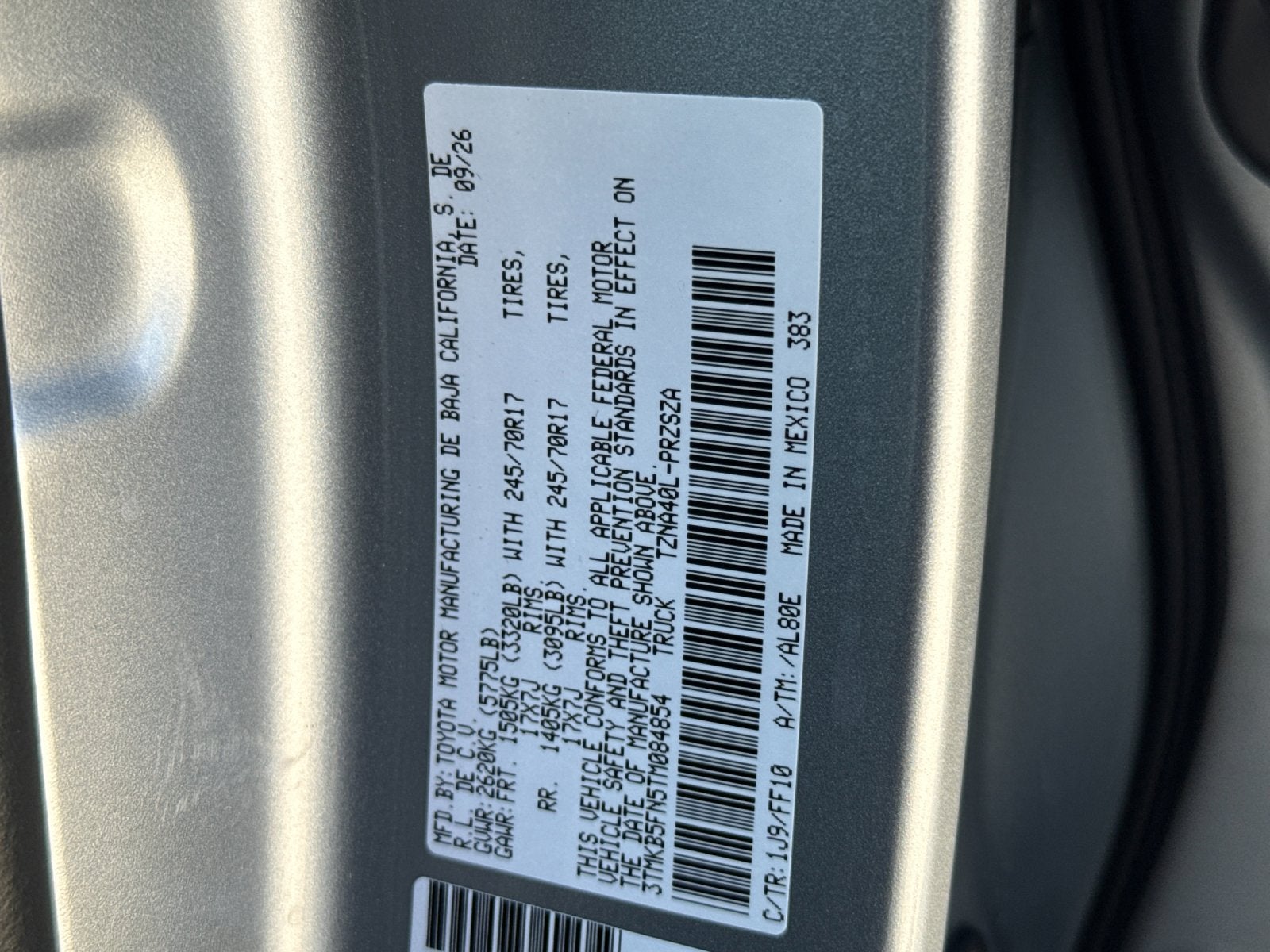 2026 Toyota Tacoma SR5