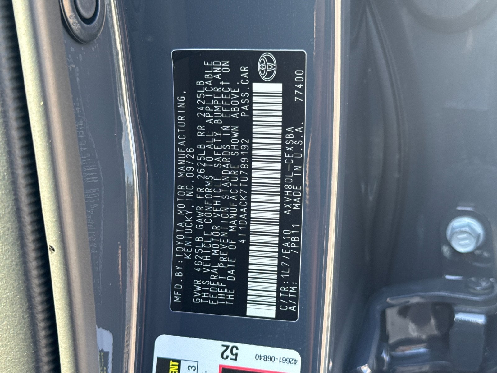 2026 Toyota Camry SE