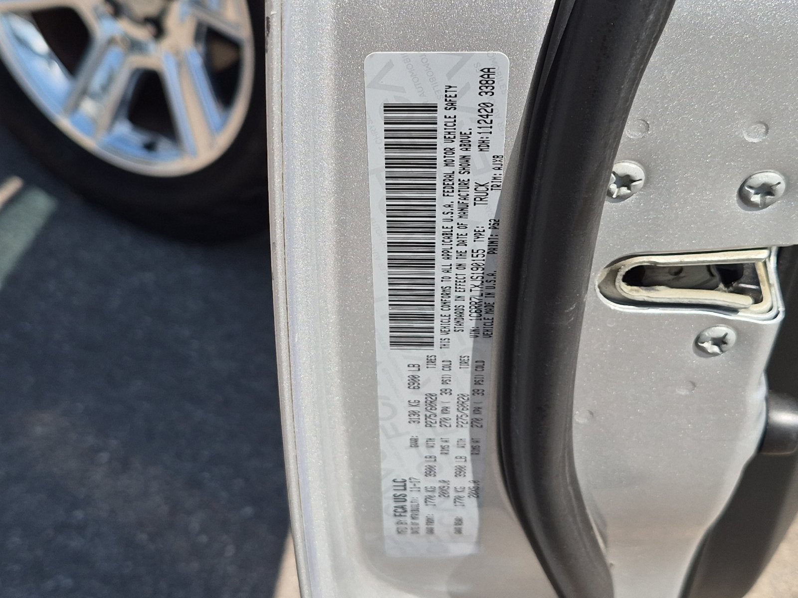 2018 RAM 1500 Lone Star Silver