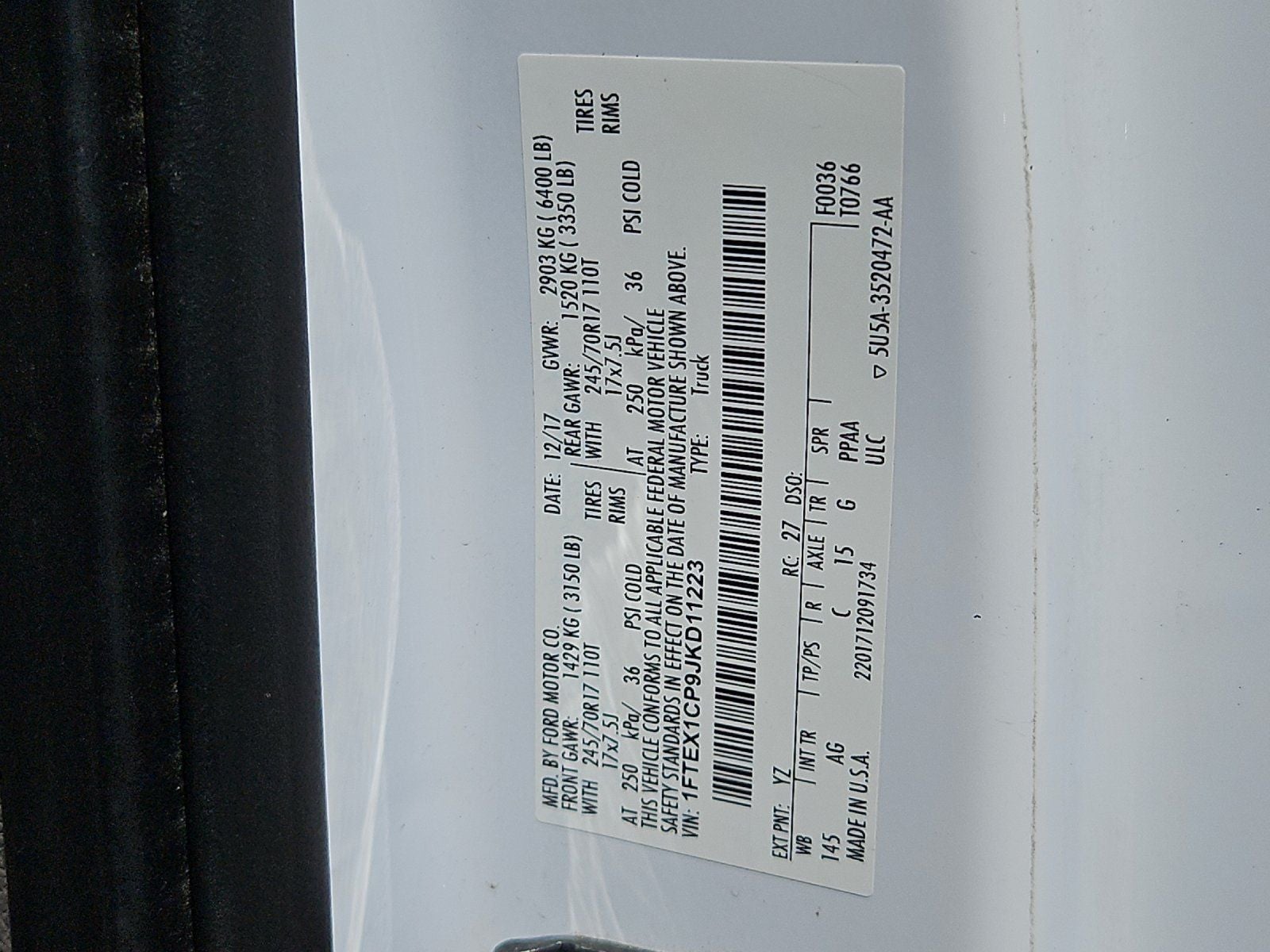 2018 Ford F-150 XL