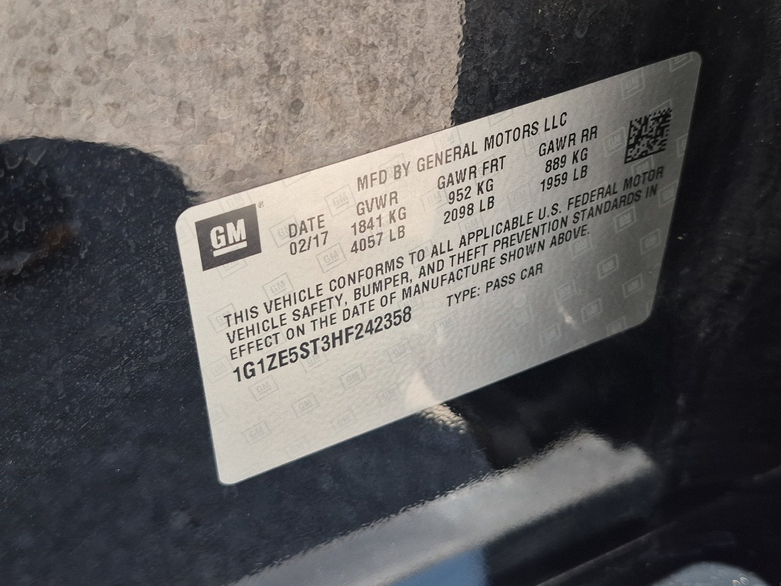 2017 Chevrolet Malibu LT 1LT