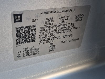 2018 Chevrolet Silverado 2500HD LT