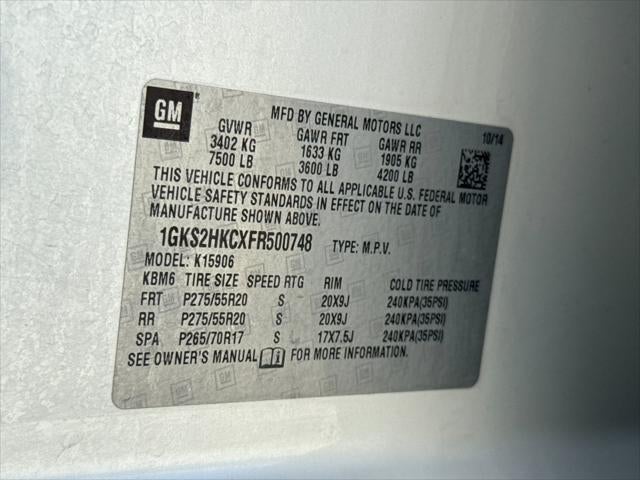 2015 GMC Yukon XL SLT 1500