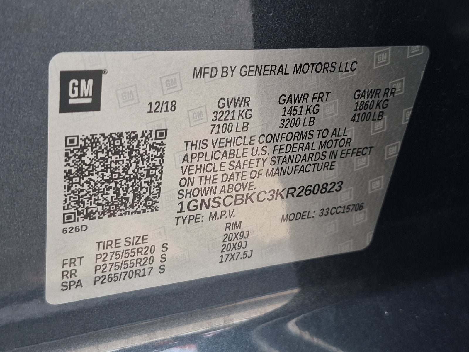 2019 Chevrolet Tahoe LT
