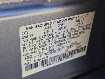 2008 Nissan Altima 3.5 SL