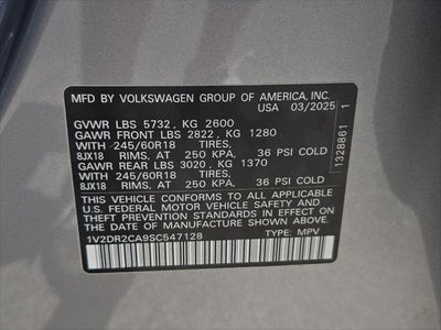 2025 Volkswagen Atlas 2.0T SE