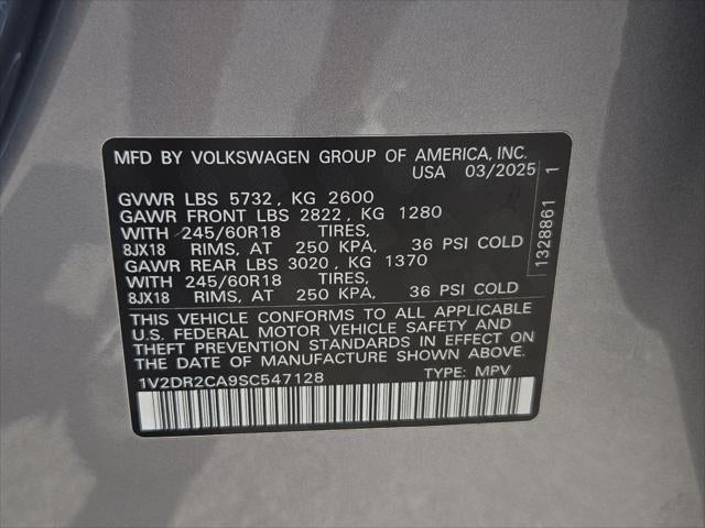 2025 Volkswagen Atlas 2.0T SE