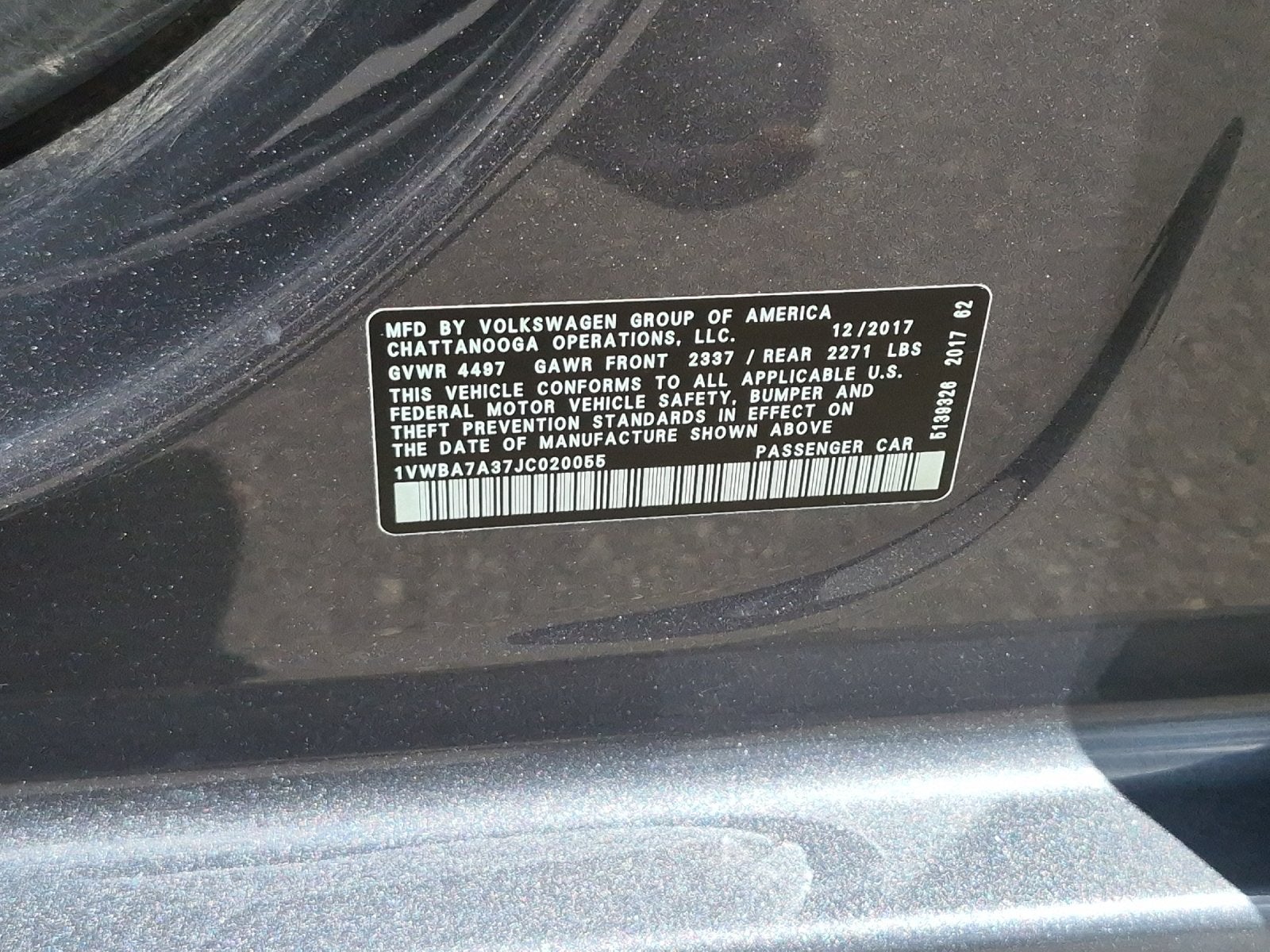 2018 Volkswagen Passat 2.0T SE