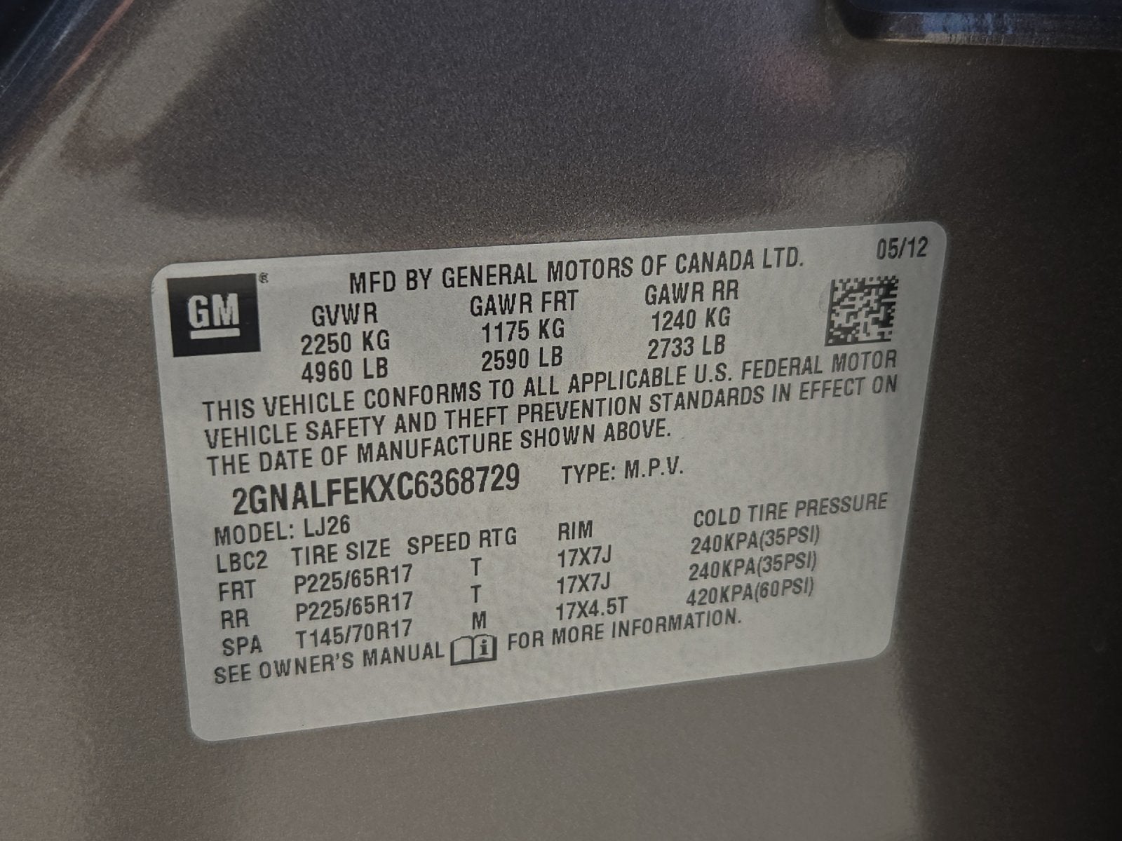 2012 Chevrolet Equinox LTZ