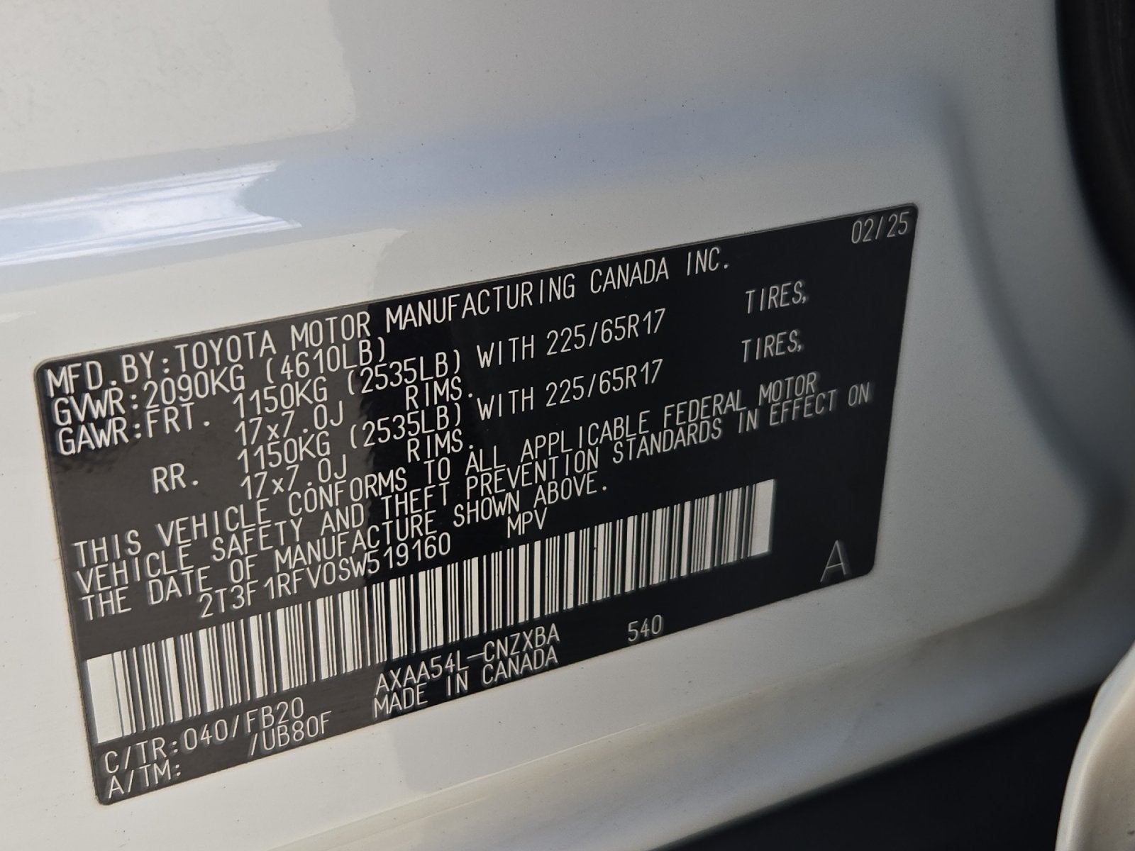 2025 Toyota RAV4 LE