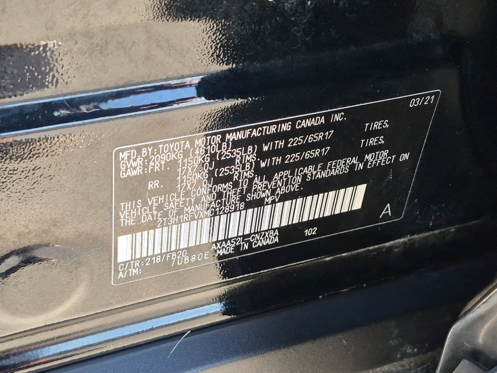 2021 Toyota RAV4 LE