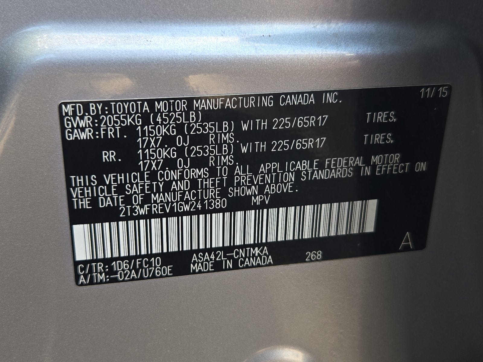 2016 Toyota RAV4 XLE