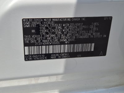 2012 Toyota RAV4 Base