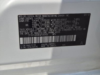 2012 Toyota RAV4 Base