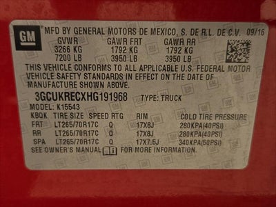 2017 Chevrolet Silverado LT LT1