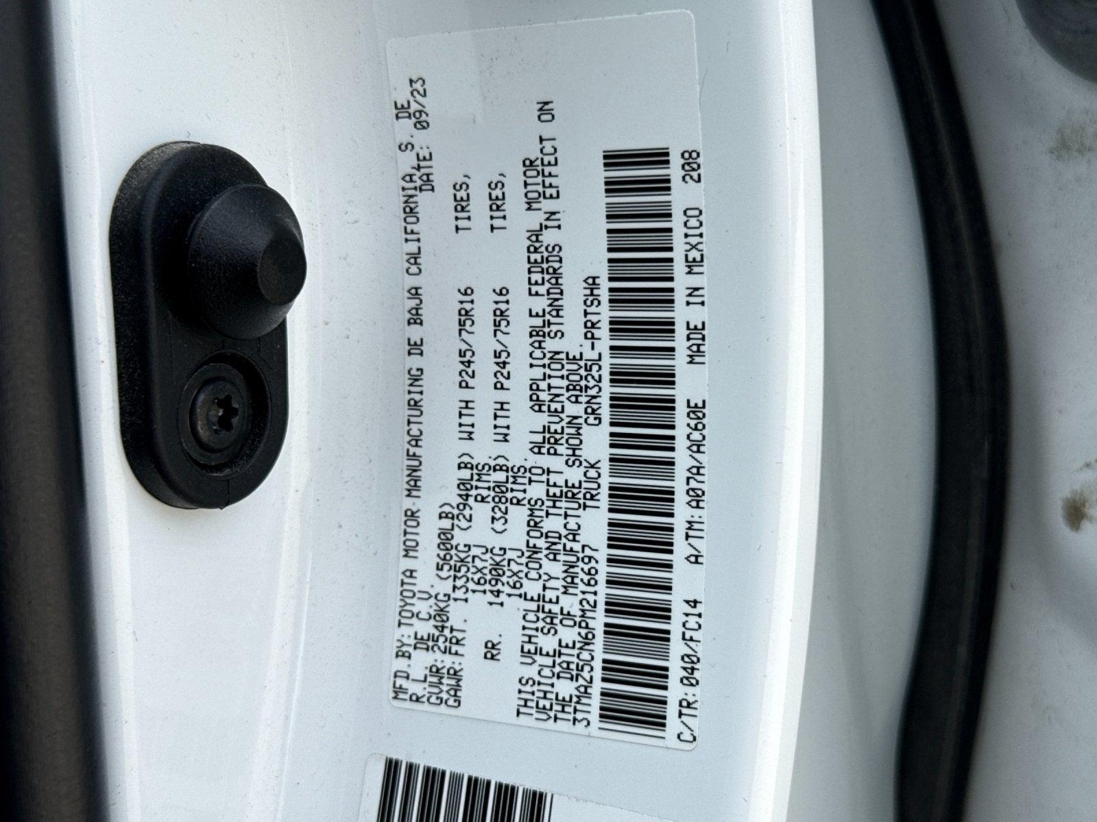 2023 Toyota Tacoma SR5 V6