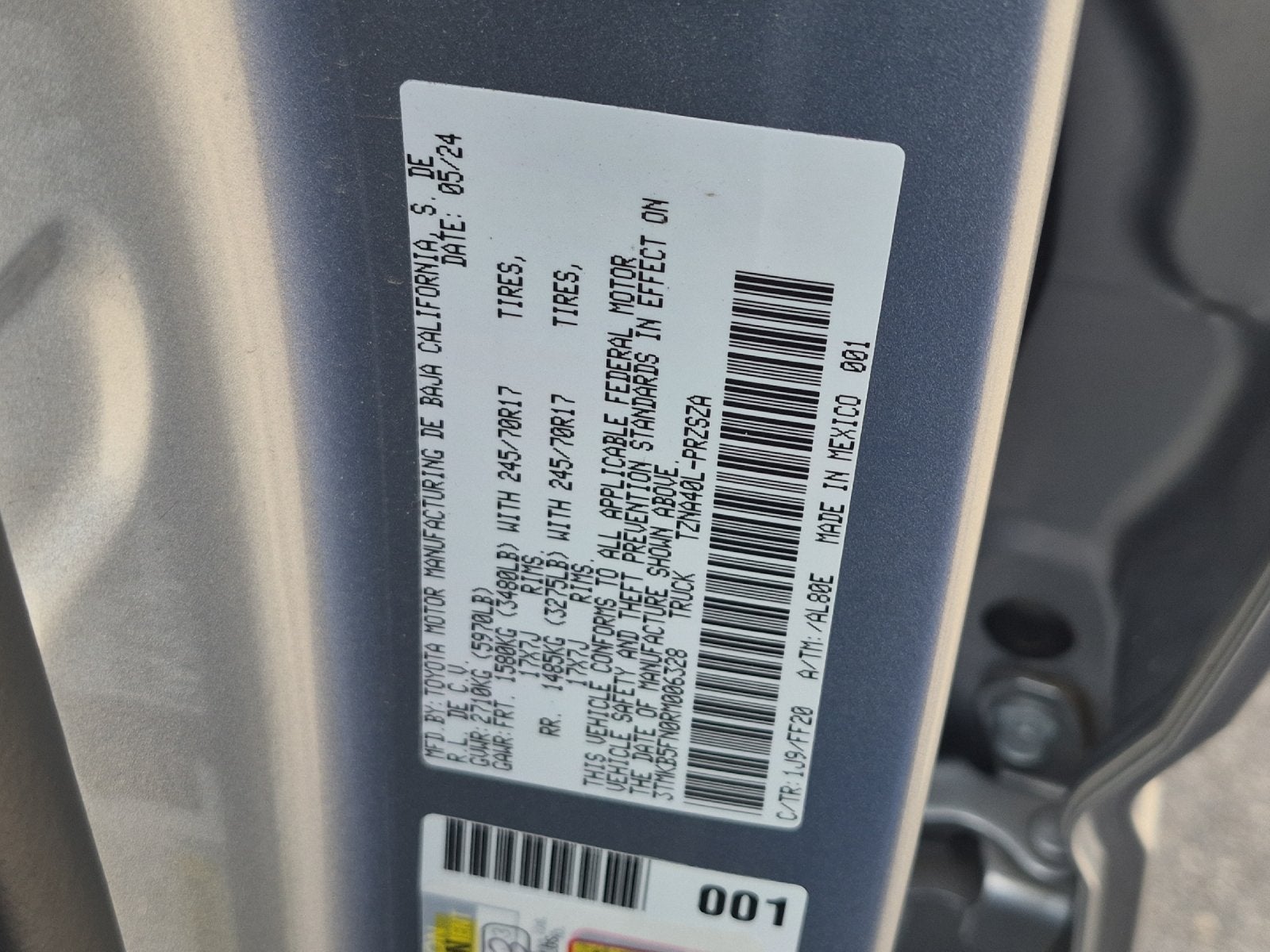2024 Toyota Tacoma SR5