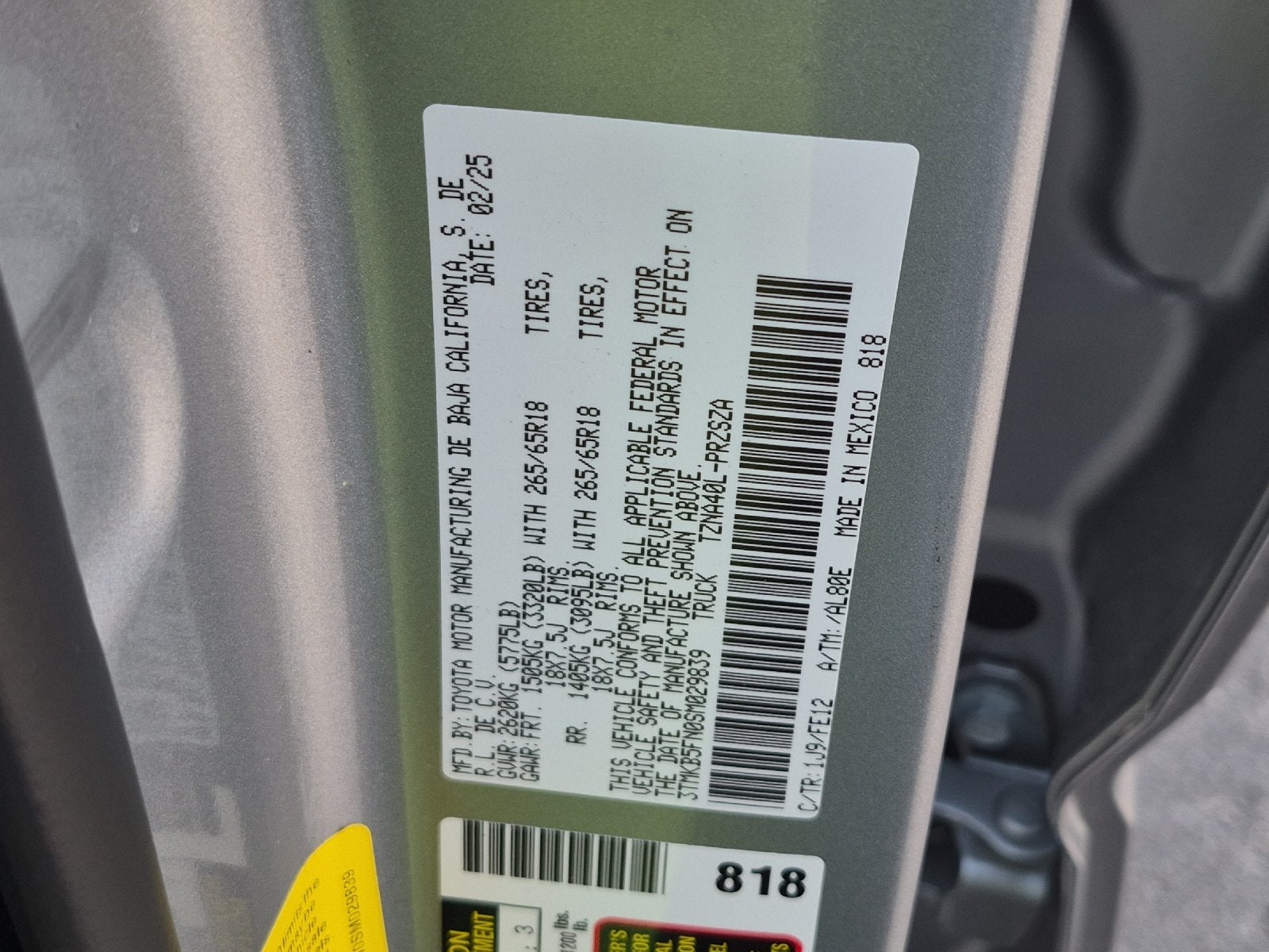 2025 Toyota Tacoma TRD Sport