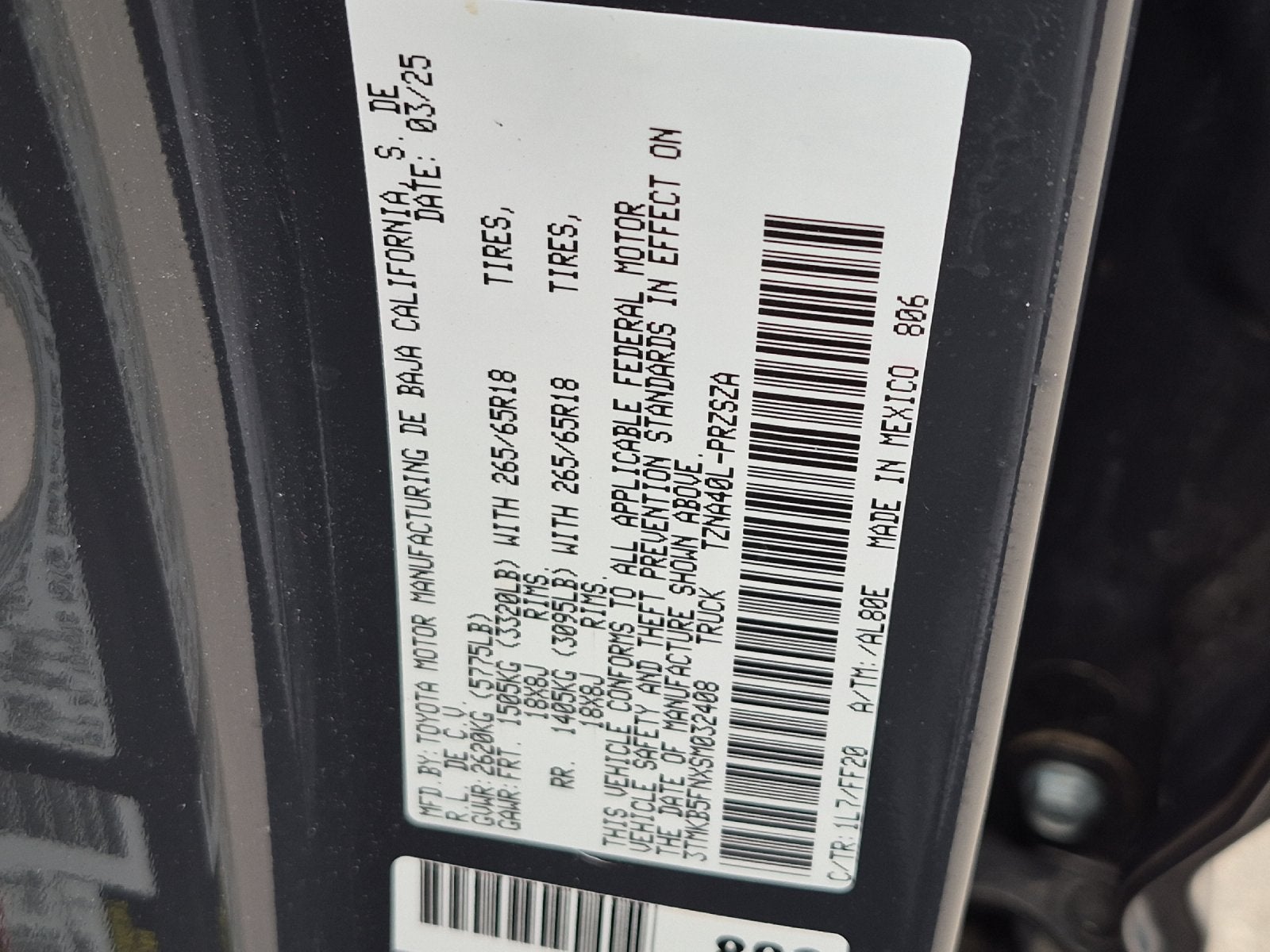 2025 Toyota Tacoma SR5