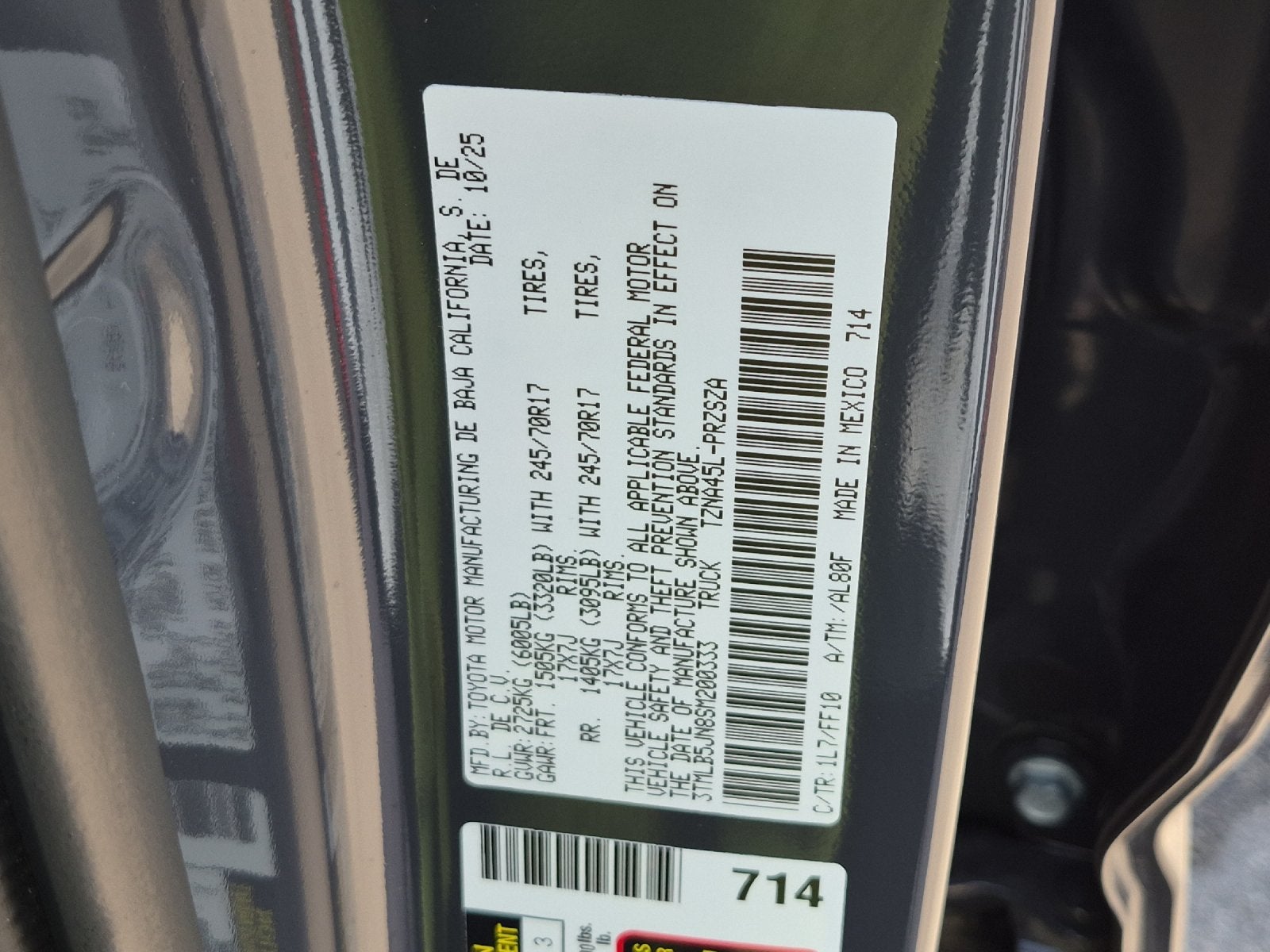 2025 Toyota Tacoma SR5