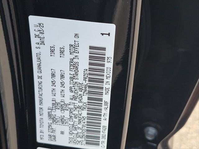 2025 Toyota Tacoma SR