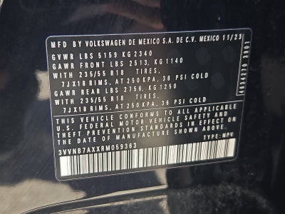 2024 Volkswagen Tiguan 2.0T SE