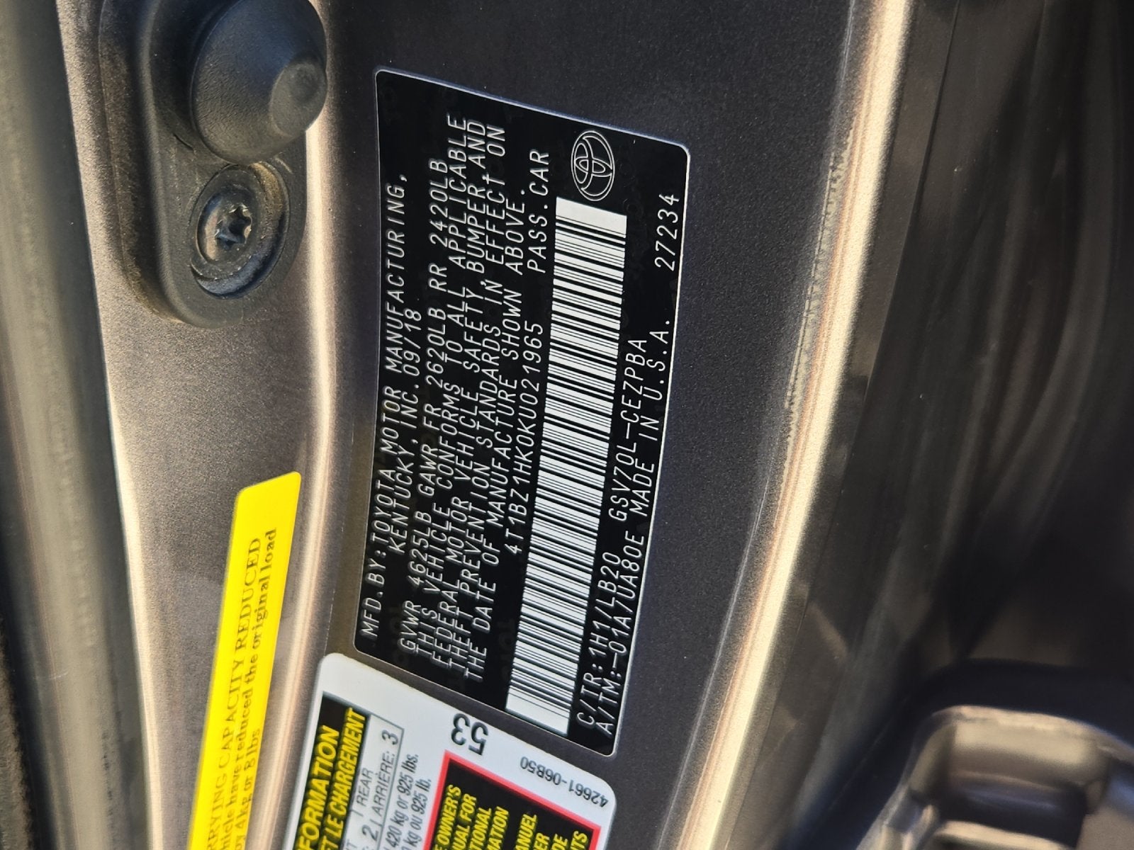 2019 Toyota Camry XSE V6