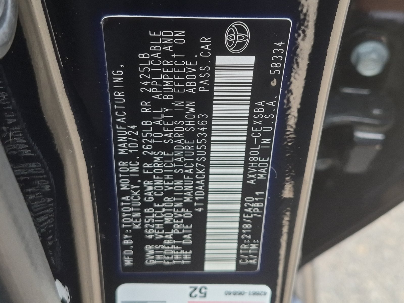 2025 Toyota Camry SE