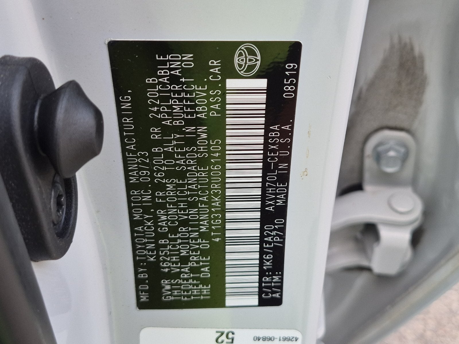 2024 Toyota Camry Hybrid SE