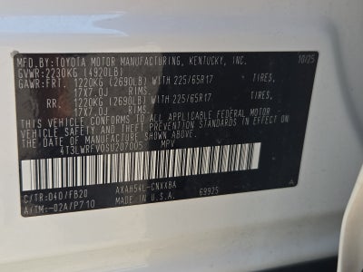 2025 Toyota RAV4 LE