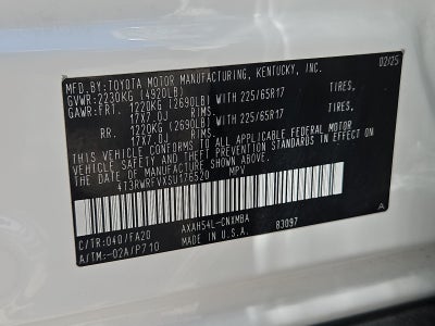 2025 Toyota RAV4 XLE