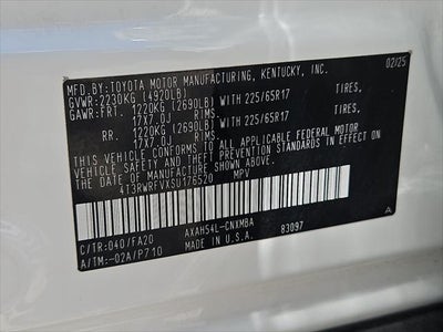 2025 Toyota RAV4 XLE