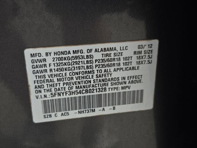 2012 Honda Pilot EX-L