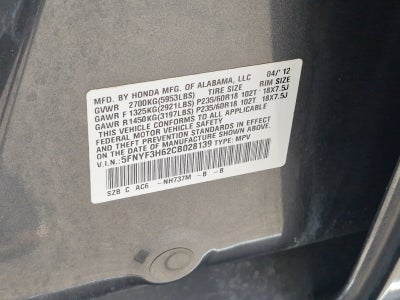 2012 Honda Pilot EX-L