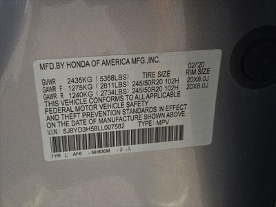 2020 Acura MDX Technology