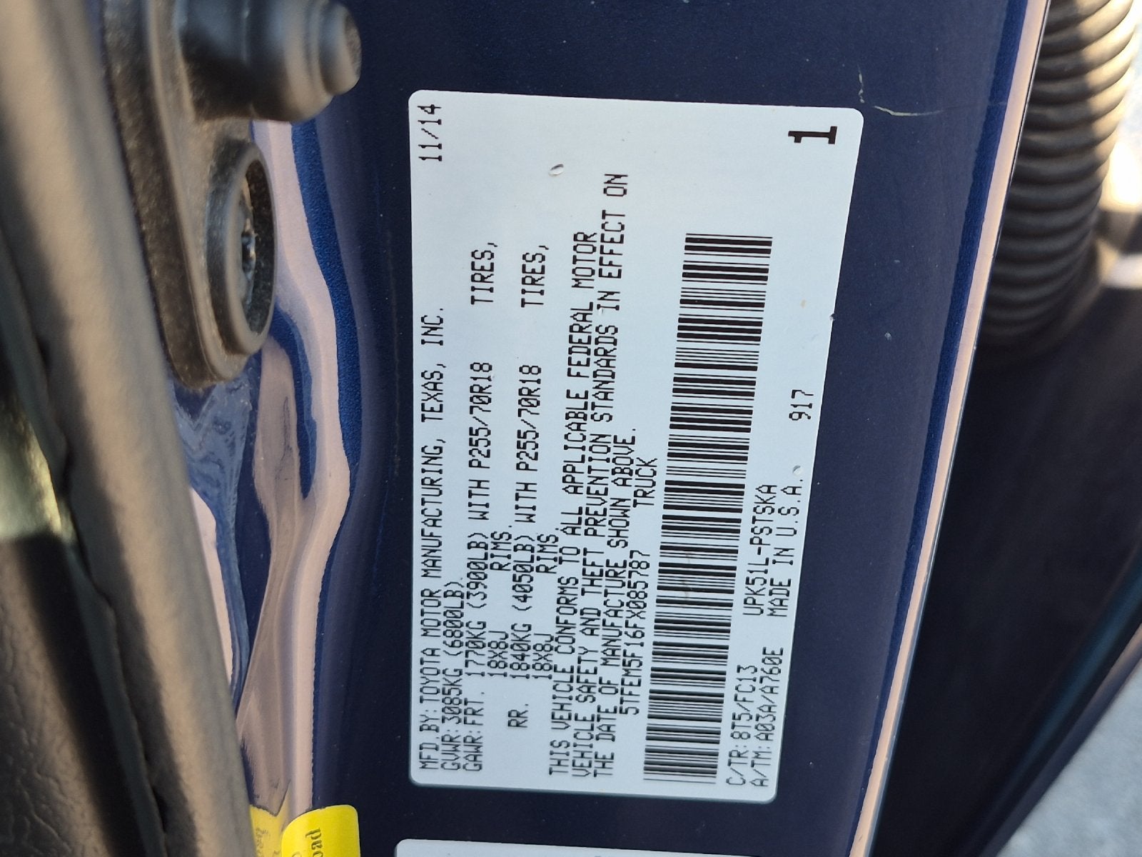 2015 Toyota Tundra SR5 4.6L V8