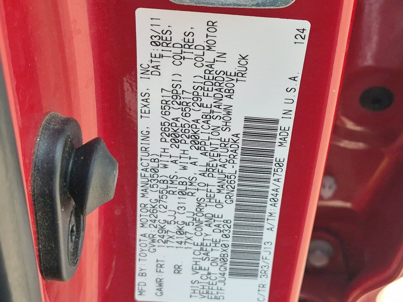 2011 Toyota Tacoma PreRunner V6