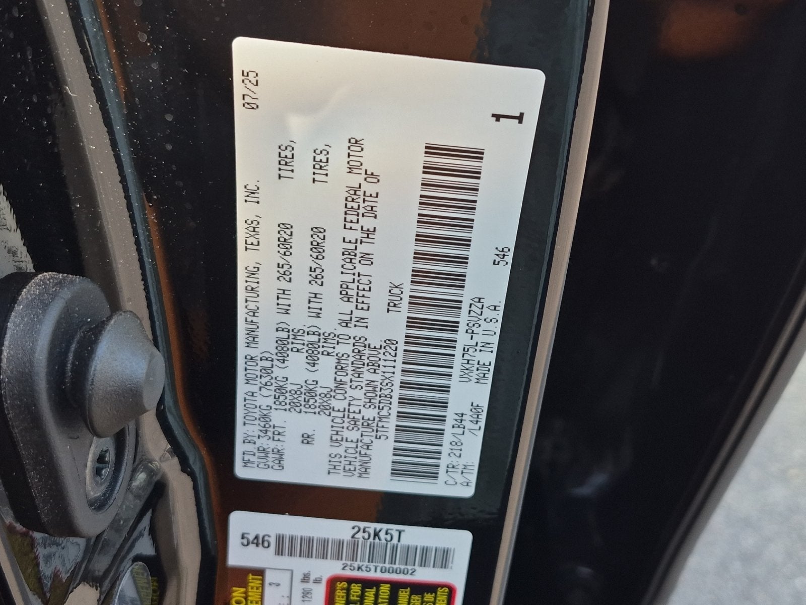 2025 Toyota Tundra Hybrid 1794 Edition