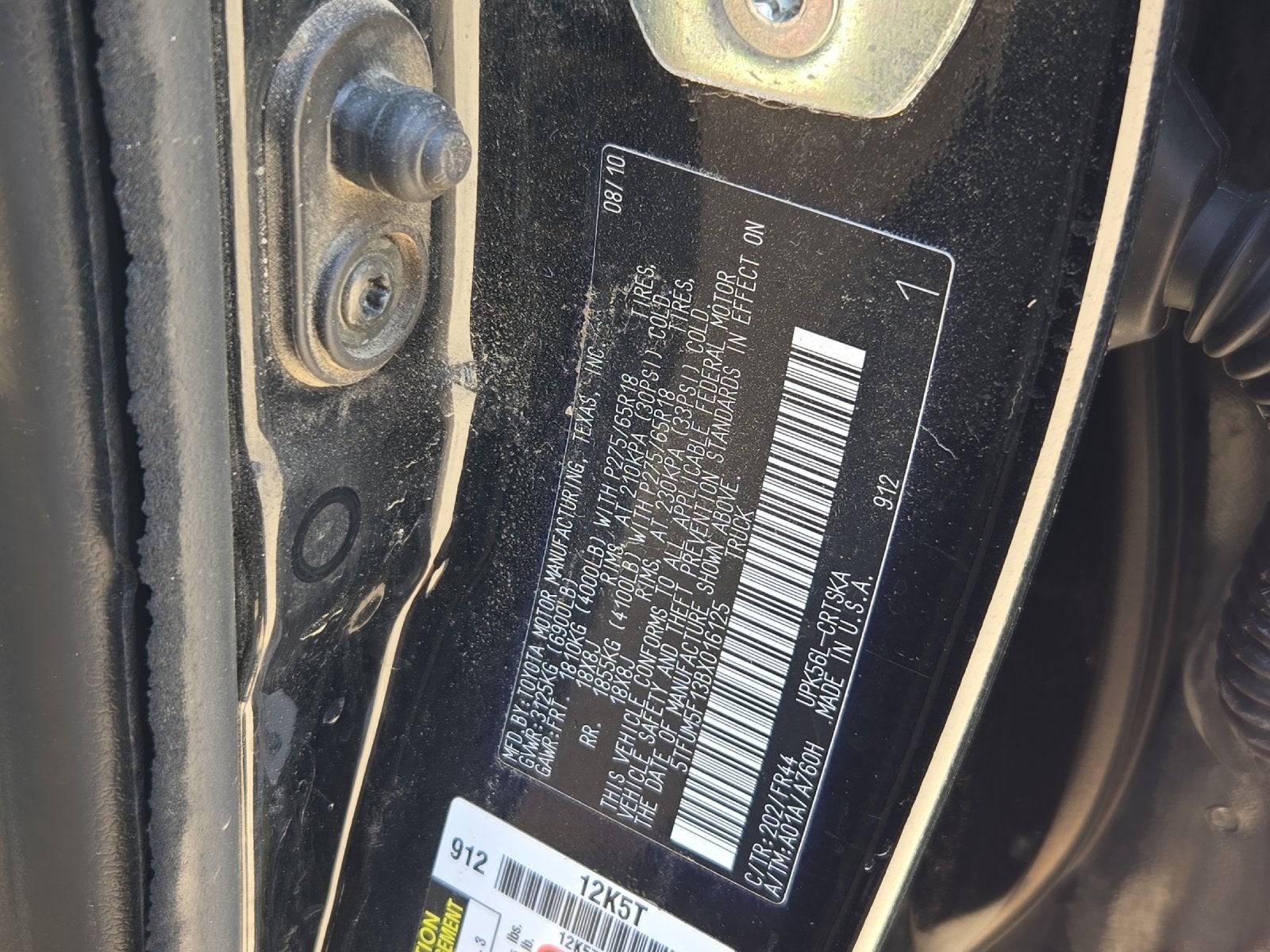 2011 Toyota Tundra Grade 4.6L V8