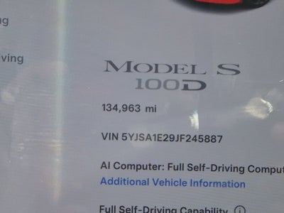 2018 Tesla S 100D