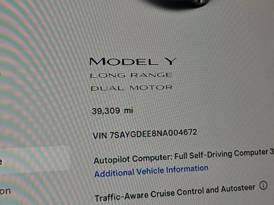 2022 Tesla Y Long Range