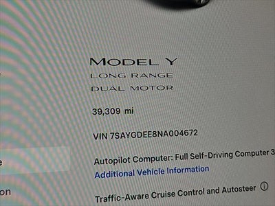 2022 Tesla Y Long Range