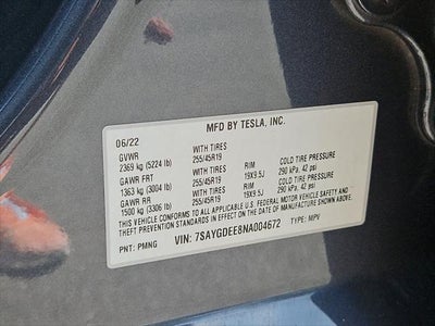 2022 Tesla Y Long Range