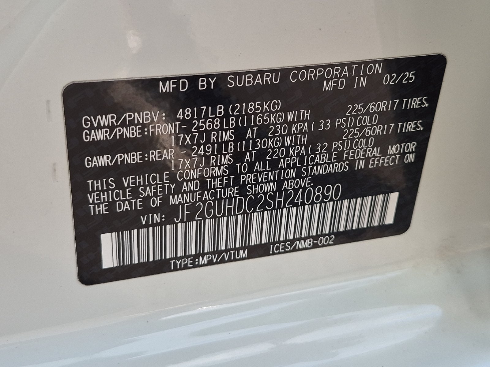 2025 Subaru Crosstrek Premium