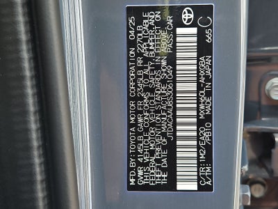 2025 Toyota Prius XLE