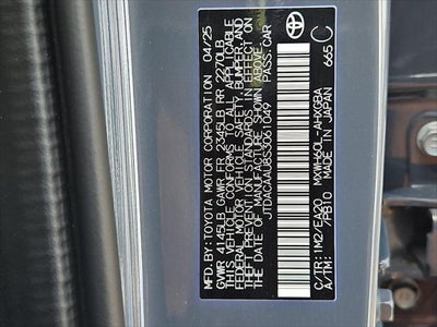2025 Toyota Prius XLE
