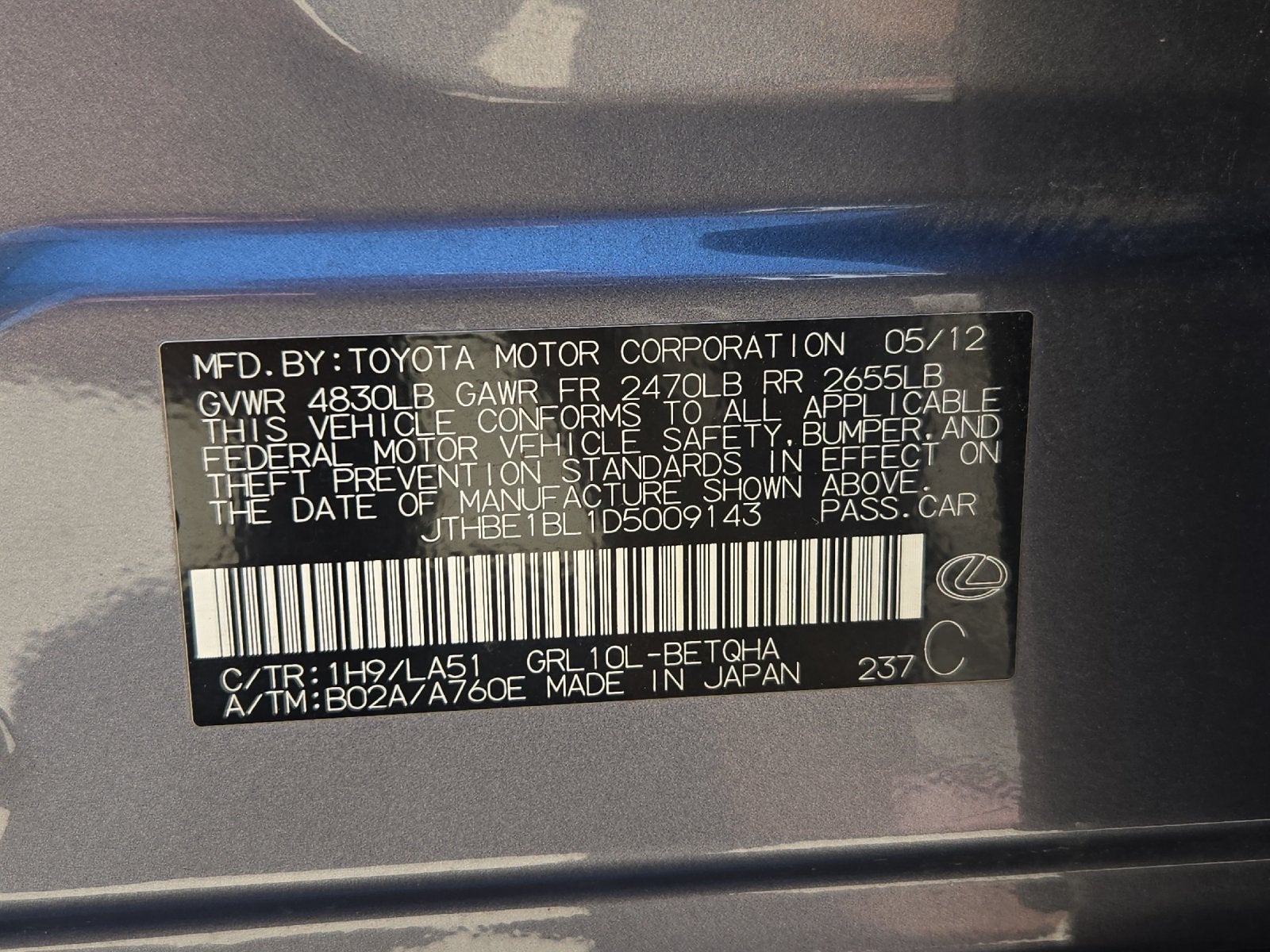 2013 Lexus GS 350 350