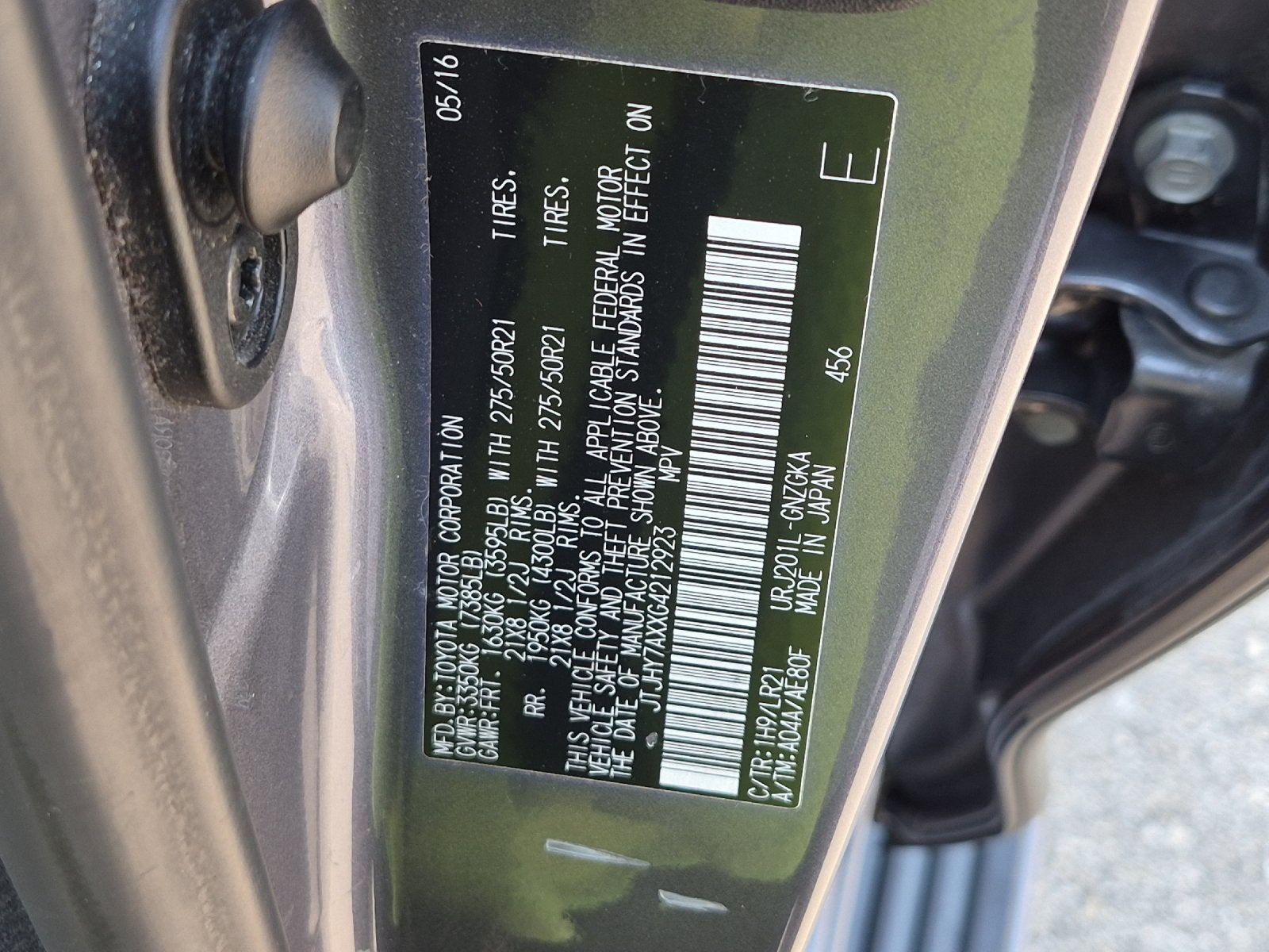 2016 Lexus LX 570 570